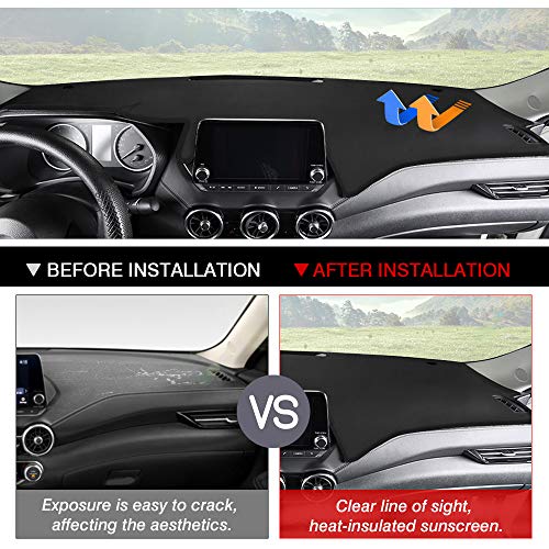 Autorder Dashboard Cover Mat for 2020-2025 2026 Nissan Sentra Accessories Dash Cover Flannel Dash Mat Sunshade Glare UV Rays Protector - size: For Nissan Sentra 2020-2026