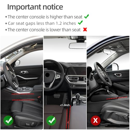 BETTERHUMZ Car Seat Gap Filler Organizer Compatible with BMW BMW G30 G20 F40 G21 G28 G11 G12 Z4 G32 G29 X1 X2 X3 X4 Series for Alcantara Car Side Seat Storage Box Accessories (carbon leather)