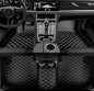Custom Leather Car Mats, Vehicle-Specific Fit All-Weather Floor Mats, 100% Waterproof Anti-Slip Durable Protection for SUV Truck Sedan, Precision Tailored Protection (Black Beige) - color: black beige