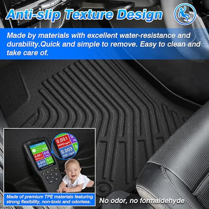 Charger Floor Mats - Car Mats for 2011-2023 Dodge Charger RWD/Chrysler 300 RWD (Not for AWD), All Weather Floor mats for Charger Accessories, Heavy Duty - size: 4)Dodge Charger RWD 11-23