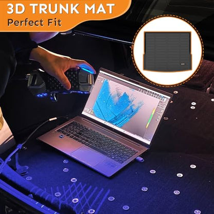 Binmotor-Floor Mats & Cargo Liner for Mazda 3 2019-2027 (Only Sedan FWD), All Weather Car Floor Mat Rubber Liners Cargo Trunk Mat for Mazda 3 Accessories-Black - style: 13) Car Mats for Mazda 3 Sedan (2019-2027)