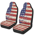 American Flag Car Seat Covers Set of 2 Patriotic Automobile Front Seat Covers Protection Interior Accessories Suitable for Most Cars,SUV,Sedan - color: American Flag