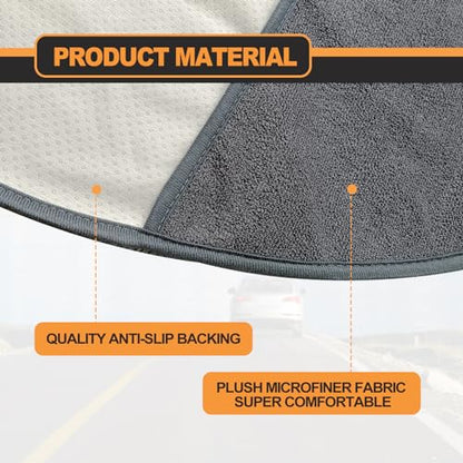 KEVWR Car Waterproof Towel Front Seats Seat Covers, Washable Seat Protector, Fit Beach Swimming Outdoor Sports, Compatible with Most Cars Trucks Suvs Car (Grey) - color: Gray