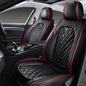 Car Seat Covers Front Seats for Honda Ridgeline 2006-2026, Waterproof Nappa Leather Car Seat Cover, Full Coverage Car Seat Covers Sets(2 Seats/Black Red) - color: Black Red 2 Seats, size: Honda Ridgeline 2006-2026
