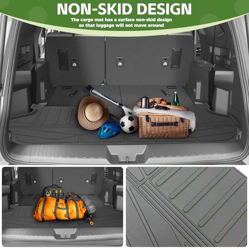 Trunk Mat for 2025 2026 Toyota 4Runner 7 Seats Gas, Rear Cargo Mat All Weather TPE Protector Trunk Liner Accessories(Not for Hybrid EV/i-Force MAX) - size: 7Seats-Trunk Mat