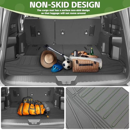 Trunk Mat for 2025 2026 Toyota 4Runner 7 Seats Gas, Rear Cargo Mat All Weather TPE Protector Trunk Liner Accessories(Not for Hybrid EV/i-Force MAX) - size: 7Seats-Trunk Mat