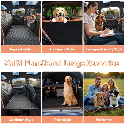 Back Seat Extender for Dogs,Dog Car Seat Cover for Back Seat with Hard Bottom Holds 500 lbs,Car Seat Protector,Waterproof Extender for Dogs,Dog HammockPet Bed for Full-Size Cars,SUVs, Small Trucks - size: For Cars/Mid-Size SUV/Small Truck