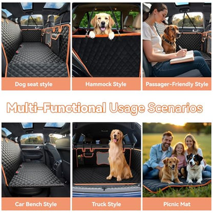 Back Seat Extender for Dogs,Dog Car Seat Cover for Back Seat with Hard Bottom Holds 500 lbs,Car Seat Protector,Waterproof Extender for Dogs,Dog HammockPet Bed for Full-Size Cars,SUVs, Small Trucks - size: For Cars/Mid-Size SUV/Small Truck