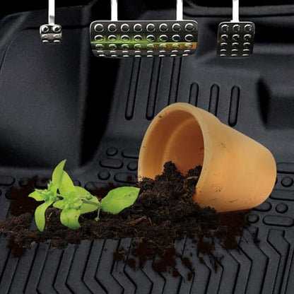 All-Weather TPE Rubber Floor Mats Compatible with 2013 2014 2015 2016 2017 2018 Lexus ES350 ES300H, Custom Fit Full Car Carpet Liners Set (Black)