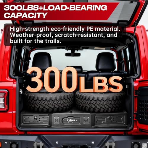 MagicBox Car Trunk Organizer for 2021-2025 Ford Bronco 4-Door, Heavy-Duty PE Storage Drawer with Hidden Lock, Fold-Flat SUV Sleeping Platform & Cargo Management System