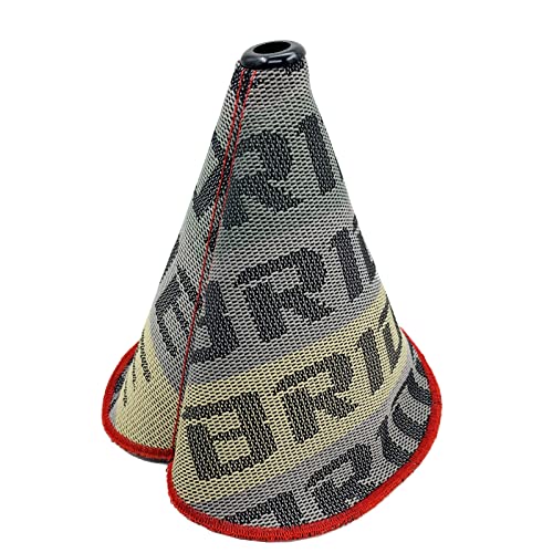 Car Gear Shift Collars Hyper Fabric Universal Manua Shifter Knob Boot Dust Cover Racing Gear Handle Head Canvas Dust Cover - color: Beige