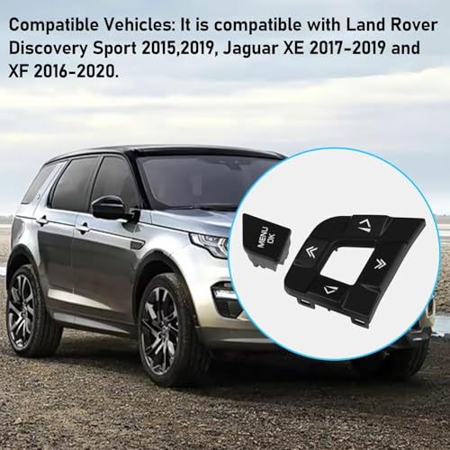 TTCR-II Compatible with Discovery Sport Steering Wheel Button 2015-2019, Left Side Steering Wheel Switch Button Replacement for Jaguar XE 2017-2019 and XF 2016-2020. (LR095537, LR095540) - size: Left Side