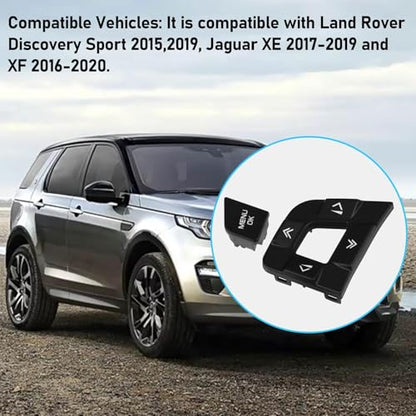 TTCR-II Compatible with Discovery Sport Steering Wheel Button 2015-2019, Left Side Steering Wheel Switch Button Replacement for Jaguar XE 2017-2019 and XF 2016-2020. (LR095537, LR095540) - size: Left Side
