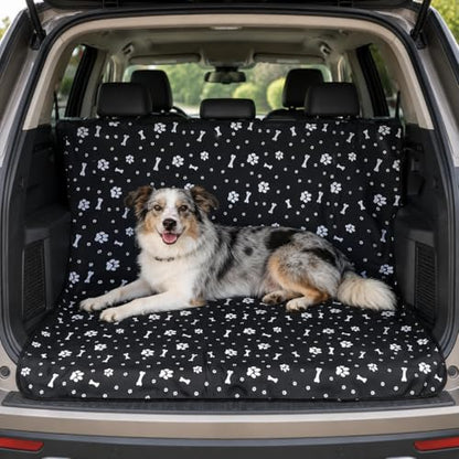 Waterproof Pet Car Seat Cover 49 x 51 in, Oxford Cloth Dog Car Seat Protector, Anti-Slip & Scratchproof Back Seat Cover, Urine Resistant Hammock Mat for Dogs & Cats