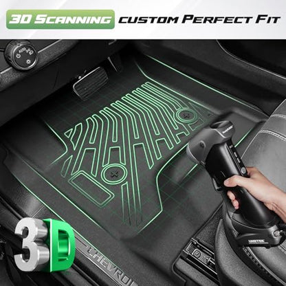 Cartist Floor Mats for 2015-2020 Chevy Tahoe & GMC Yukon Denali | SLE | SLT (7 Seats, Not for Yukon XL), All Weather Cargo Liner for Tahoe Accessories, Heavy Duty TPE Car Mats, Car Accessories - size: 1)Chevy Tahoe 2015-2020 Full Set