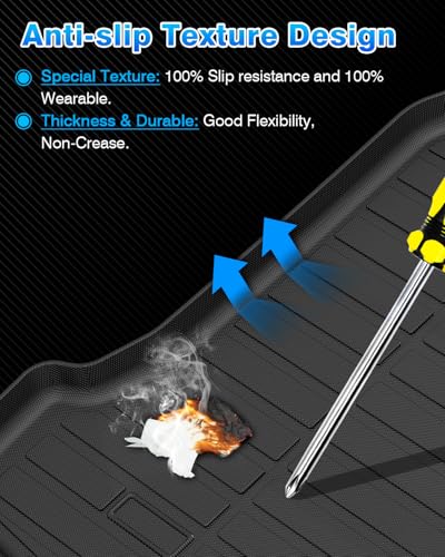 Cargo Liner for Chevy Suburban & GMC Yukon XL 2021-2025 2026, All Weather Cargo Mat for Suburban Accessories, Behind The 3rd Row Seats Trunk Mat, Heavy Duty Car Mats, Car Accessories - size: 5)Chevy Suburban & GMC Yukon XL 2021-2026