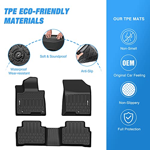 Nilight TPE Floor Mats for 2022 2023 2024 2025 Hyundai Tucson,All Weather Custom Fit Heavy Duty Floor Liners - color: 2022-2025 Hyundai Tucson