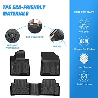 Nilight TPE Floor Mats for 2022 2023 2024 2025 Hyundai Tucson,All Weather Custom Fit Heavy Duty Floor Liners - color: 2022-2025 Hyundai Tucson