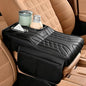 Upgraded Car Center Console Cover,PU Leather Car Armrest Cover Cushion Contains High Elasticity Sponge with Cup Holder,2 Storage Bags Tissue Box (Black-B) - color: Black-B