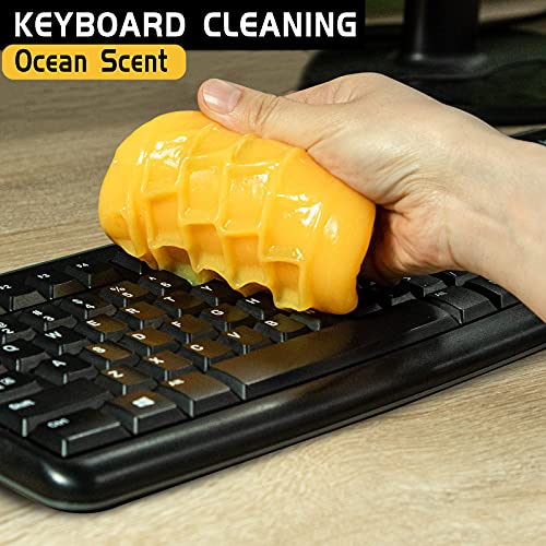 TICARVE Car Cleaning Gel Car Detailing Putty Car Cleaning Putty Gel Auto Detailing Tools Car Interior Cleaner Car Cleaning Kits Cleaning Slime Keyboard Cleaner Yellow - color: Yellow