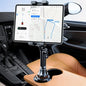 Miracase Cup Holder Tablet Mount for Car, [2025 Latest Upgraded] Adjustable Long Neck Car Tablet Holder Friendly Compatible with iPad, Pro, Air, Mini Samsung Galaxy Tab, All 6.1-12.9" Tab - color: Black-Tablet Mount
