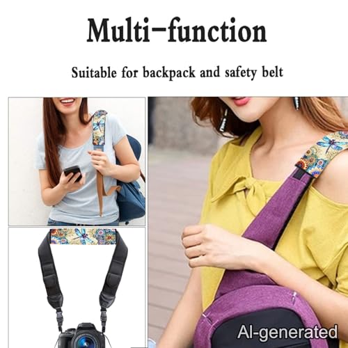 Dreaweet Seatbelt Covers for Women Boho Dragonfly Print Seat Belt Covers 2 Pack Car Seat Belt Cover for SUV Truck Sedan Soft Seat Belt Cushion Shoulder Strap Pads - color: Boho Dragonfly