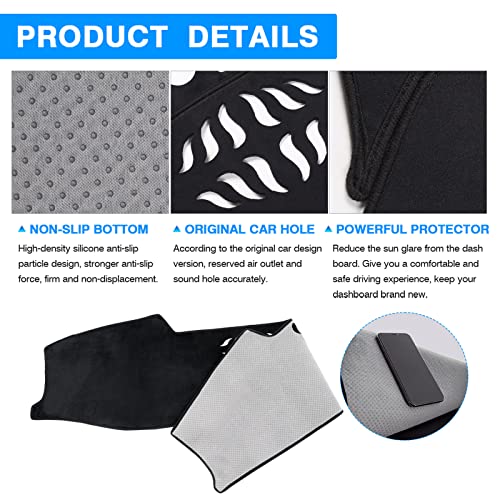 Autorder Dashboard Cover Mat for Hyundai Santa Cruz 2022 2023 2024 Accessories Dash Cover Flannel Dash Mat Sunshade Glare UV Rays Protector - size: 2022-2024 Hyundai Santa Cruz