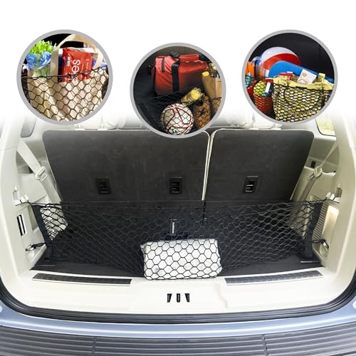 Envelope Style Automotive Elastic Trunk Mesh Cargo Net for Lincoln Navigator 2018-2026 - Premium Trunk Organizer and Storage - Luggage Net for SUV- Best Car Organizer for Ford Expedition