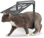 LESTP Pet Dog Cat Screen Door with Magnetic Flap for Sliding Doors (Small) - Automatic Lock/Lockable - size: Small
