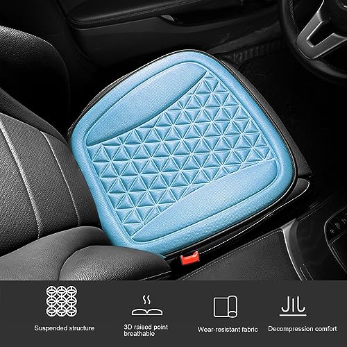 Decompression Car Seat Cushion Breathable and Comfortable Driver Seat for Relieves Sedentary Pain and Fatigue Driving Available for Office and Home Use Blue Single