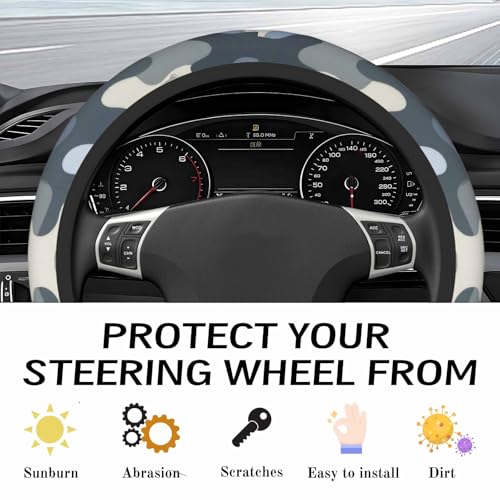 Steering Wheel Cover Accessories Neoprene Cover, Breathable Non-Slip Easy to Install Suitable for Women Men, 14.5-15.5 Inch for Car SUV Van Truck Universal - Camouflage - color: Camouflage