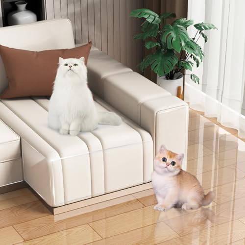 Goosheep Door Scratch Protector Door Dog Scratch Protector Dog Scratch Door Guard Pet Scratch Door Protector Couch Protector from Cat Claws Clear(7.9inch×393.7inch)