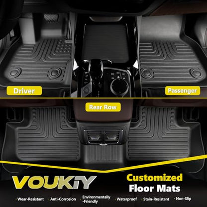 All Weather Car Floor Mats & Cargo Liner Set Fit for Mazda CX-70 & CX70 PHEV 2025 2026 Floor Liners Trunk Liner CX70 Cargo Mat Accessories Black - style: 1)For Mazda CX-70 & CX70 PHEV 2025-2026 Full Set