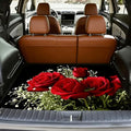 Universal Car Trunk Mat, All Weather Trunk Protection Cargo Liner, Stylish Vehicle Interior Accessories, Durable Cargo Mat Rear Trunk Line Suitable for Most Car (Red Rose Pattern, 29" x 39") - color: Red Rose Pattern