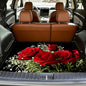 Universal Car Trunk Mat, All Weather Trunk Protection Cargo Liner, Stylish Vehicle Interior Accessories, Durable Cargo Mat Rear Trunk Line Suitable for Most Car (Red Rose Pattern, 29" x 39") - color: Red Rose Pattern