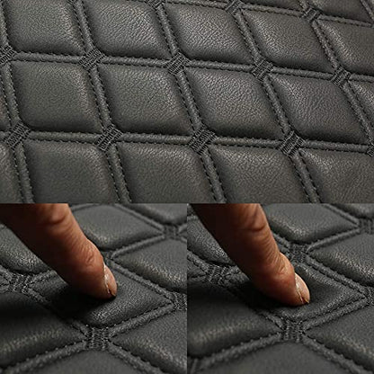 Black Panther 1 Piece PU Car Seat Cover Front Seat Protector Compatible with 90% Vehicles,Embroidery,Anti-Slip & Full Wrapping Bottom W55cm*D54cm(21.65''*21.26'') (1Piece,Burgundy) - color: Front Single Burgundy