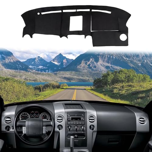 Dashboard Cover Suitable for Ford F150 2004 2005 2006 2007 2008 Car Dashboard Cover Sun Visor Mat Non-Slip Polyester Dashboard Accessories - size: 2004-2008 For Ford F150