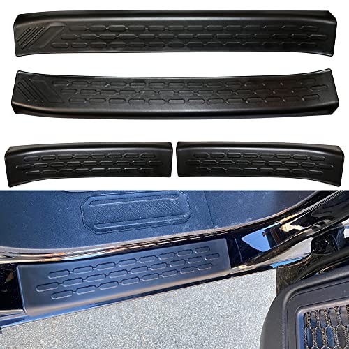 Door Sill Protector Guards for Ford Bronco 4 Door 2021 2022 2023 2024 2025 Accessories Front Rear Entry Door Sill Scuff Plate Welcome Pedal Protector Cover for Bronco 4 Door, 4Pcs Black