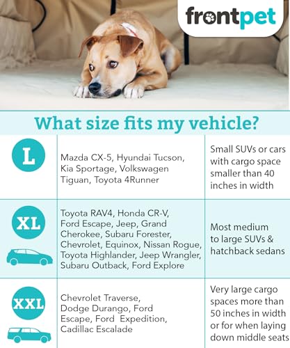 SUV Cargo Liner for Dogs - Water-Resistant Pet Trunk Cargo Cover Mat for SUVs and Sedans with Bumper Flap Protector, Trunk Cover, Non-Slip Liner, (35" X 40") Upgraded 2025 - color: Tan