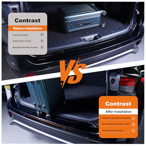Car Rear Bumper Protector 8.5 Mil Clear PPF Film for Car Paint Protection, Universal Door Entry Edge Guard & Scuff Plate Protector, Invisible Anti-Scratch Door Step Wrap for Cars, SUV, Trucks - size: TPU 8.5 mil 40.16"L x 3.15"W