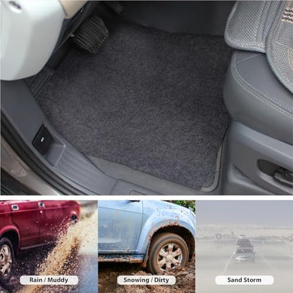 Disposable Car Floor Mats, 30 Pack Grey Felt Car Floor Mats, Heavy Duty Waterproof Non-Slip Car Carpet Protector, Universal Fit Temporary Automotive Mats for Detailing, Uber, Taxi, SUV, Truck (Grey) - size: Grey-30pcs