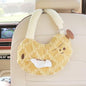 Cute Cartoon Car Tissue Box Holder - Soft Plush Hanging Car Accessories for Women, Universal Auto Seat Back Organizer with Easy Pull-Out Design (Yellow) - color: Yellow