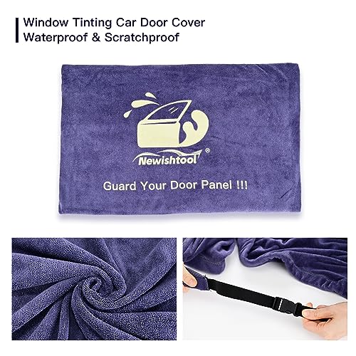 Window Tint Tools Car Door Panel Guard Protector, Reusable Waterproof Microfiber Towel for Window Film Installing, Scratchproof Absorbent Water Shield Tool, 70 x 30 inches Towel Cover