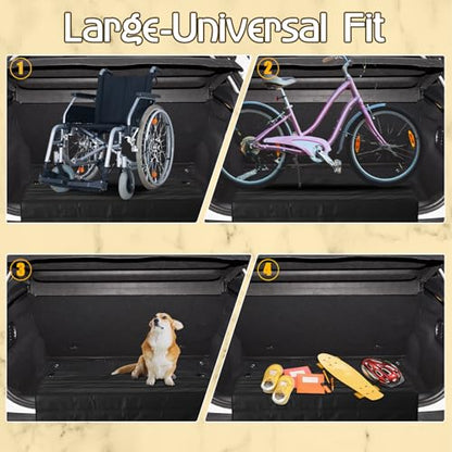 Large Rear Bumper Protector for Cars 41 x 25 Inch Bumper Guard Foldable Protective Mat Dog Blanket Cargo Liner Preventing Scratches While Unloading and Loading for SUV Van Truck Vehicle - size: 41 x 25 Inches