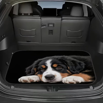 Universal Car Trunk Mat 29" x 39", Bernese Mountain Dog All Weather Trunk Protection Cargo Liner, Durable Cargo Mat Rear Trunk Liner, Stylish Vehicle Interior Accessories Suitable for Most Car Models - color: Bernese Mountain Dog