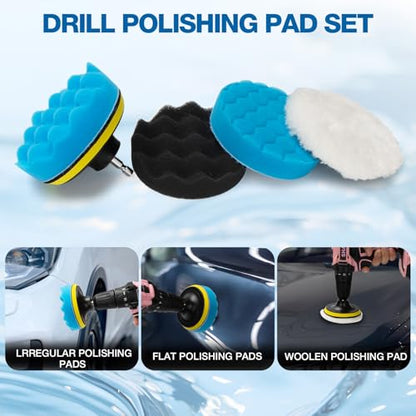 SHALL 28Pcs Car Detailing Kit, Car Detailing Brush Set, Car Wash Cleaning Kit, Professional are Kit Car Care Kit for Interior Exterior Wheels
