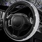 CAR PASS Bling Silver Diamond Leather Steering Wheel Cover, with Sparkly Crystal Glitter Rhinestone Universal Fit 13" 1/2-14" Small Car Wheel Protector for Women Girl Fit Car,SUV,Van,Sedan, Silver - color: Silver Diamond Leather Small