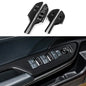 Car Window Lift Control Switch Panel Cover Decals for 2016-2021 Honda Civic 10th Gen Accessories ABS Carbon Fiber Stickers, Not for Coupe Model - color: Window Control Switch