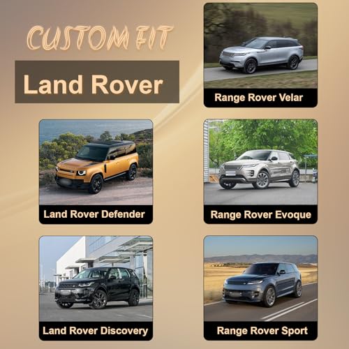 Front Car Seat Covers for Land Rover,Leather Waterproof Seat Protector Custom Fit Land Rover Defender Discovery Range Rover Evoque Sport Velar,2 Pack,Gray - color: Gray