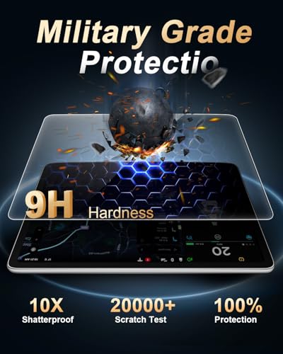 Rear Seat Screen Protector For 2021-2026 Mercedes S Class S 500/S 580e/Maybach S580/S680/AMG S 63 - [11.6-Inch Rear Seat Entertainment System] - Tempered Glass For 2021-2026 S-Class Sedan Accessories